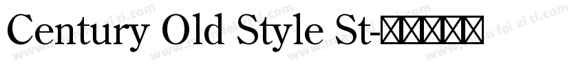 Century Old Style St字体转换